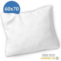 EL Life Nackenkissen - 60 x 70cm - Bambuskissen - Memory Foam / Memory Foam Füllung - Ergonomisch und orthopädisch - Inklusive Kopfkissenbezug – Bild 2