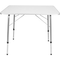 Westerhold - Garten Campingtisch - verstellbar - klappbar - 80x60x69cm - Weiß – Bild 2