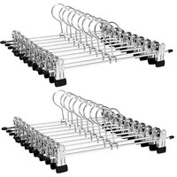 LifeGoods Hosenbügel - 20 Stück - Rutschfest - Metall – Bild 2