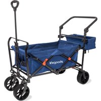 LifeGoods - Wagon - faltbar - bis zu 120KG - 90L - waschbares Polyester - 120x80cm - Blau – Bild 2