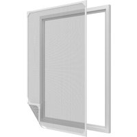 O'DADDY® Moskitonetz - Fenstergitter magnetisch rund - Maschengitter - 130 x 150 cm - Fliegengitter nach Maß - Gitter mit weißem Rand schwarze Maschen – Bild 2