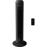 JAP Vancouver - Leiser Turmventilator - Luftreiniger - Fernbedienung und Timer - Oszillierender Säulenventilator - Design-Ventilator aufrecht - Standventilator - Mattschwarz – Bild 2