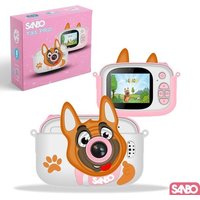 Sanbo T31 Pro Kinderkamera - Rosa / Weiß - Inkl. 32Gb Sd-Karte und Lesegerät - Kamera Kinder - Vlogging - Spielkamera - Digital – Bild 2