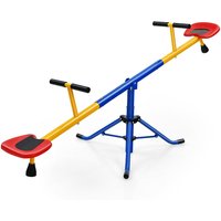 Coast 2 Sitzer Schaukelwippe Kinderwippe Metallkarussell Wippe schwenkbar Wippe 182 x 29 x 86 cm bunt – Bild 2
