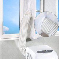 Klimaanlagen-Fensterabdichtung inklusive niederländischer Anleitung - Gegen Insekten - Transparent - 400cm – Bild 2