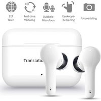 Shine Translation Computer - Sprachübersetzungsgerät - Wireless Earbuds White - EarPods mit Übersetzungsfunktion - Bluetooth 5.0 - 127 Sprachen und 97% Genauigkeit - 24 Stunden Batterie – Bild 2