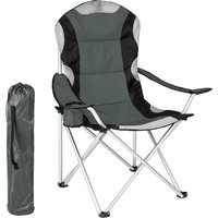 tectake Chair Basic Campingstuhl - faltbar - Grau/Schwarz – Bild 2
