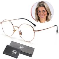 LC Eyewear Computerbrille - Blaulichtbrille - Blaulichtbrille - Displaybrille - Metall - Unisex - Rose Gold – Bild 2