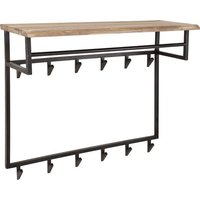 Duverger® Baumstamm - Garderobenständer - 25mm - Akazie massiv - Hutablage - Metall - 12 Haken – Bild 2