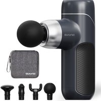 Auronic Massage Gun - Massagegerät - Professional - 4 Aufsätze und Etui - Massage Gun - Ganzkörper - Dunkelgrau – Bild 2