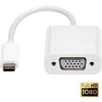 Garpex® USB-C zu VGA Adapter - Full HD 1080p - Stecker zu Buchse - Weiß – Bild 2