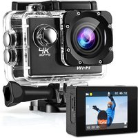 Strex Action Kamera 4K 16MP - 60FPS / 30M Wasserdicht / WiFi - Inklusive Zubehör - Action Kamera - Unterwasserkamera – Bild 2