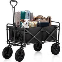 Avalo Bolderkar XL - faltbar - bis zu 110KG - 91x51x59 CM - 120L - 360à ¬âˆÂ¬Â¢Ã ¬âˆâ‰ˆÂ° Räder - Schwarz – Bild 2