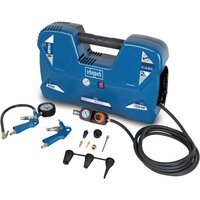 Kompressor Aircase Scheppach - 8 bar | 2L Tank | 180L/min Ansaugleistung | ölfrei & tragbar | inkl. 12-tlg. Zubehörset – Bild 2