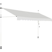 Ausziehbarer Sonnenschirm Coast - Wasserdicht - UV-beständig - Verstellbar - 395 cm breit - Beige – Bild 2