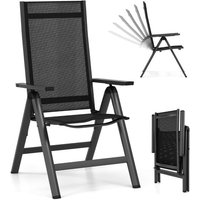 Coast Terrassenstuhl - Verstellbar - Schwarz - 72.5x58x107cm – Bild 2