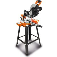 Kappzugsäge KZS254UG IXES - 2000W | 340mm Schnittbreite | 90mm Schnitthöhe | 48Z HW Sägeblatt | inkl. Laser & Untergestell – Bild 2