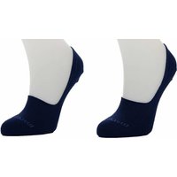 Marcmarcs - 2 Paar unsichtbare Sneaker Socken - Anti-Rutsch-Band an Ferse - Größe 38 - Blau – Bild 2