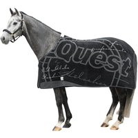 EQUEST Pferdedecke - Dralon Globe Edition - 181x177x1 cm - Schwarz – Bild 2