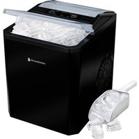 KitchenBrothers Eiswürfelmaschine - 1L - Eiswürfelbereiter mit Eisschaufel - Easy Clean - 9 Würfel in 8 Min. - Schwarz – Bild 2