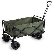 909 Bollerwagen für den Außenbereich - faltbar - maximale Tragfähigkeit 80 KG - 100x57x99cm - Grün – Bild 2
