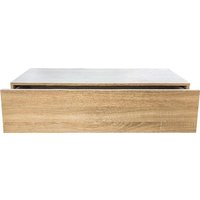 VDD Gaming - Schwebender Dielenschrank - Breite 100 cm x Tiefe 35 cm x Höhe 25 cm - Braun – Bild 2