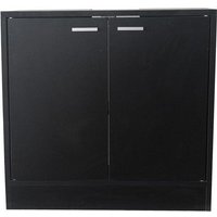 Waschtischunterschrank - Badmöbel - schwarz – Bild 2