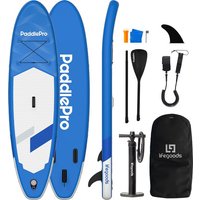 LifeGoods SUP Board All-round Compact - 100 KG Belastbarkeit - Aufblasbar - Komplettes SUP Paket - Blau – Bild 2