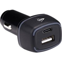 Dunlop Autoladegerät USB - mit USB-A und USB-C Anschluss - Power Delivery/ Schnellladung 18W - Anschluss an Zigarettenanzünder Auto - Kunststoff - Schwarz – Bild 2