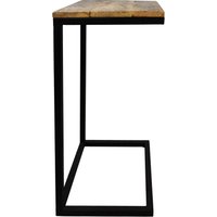 HSM Kollektion Beistelltisch Read - natur/schwarz - Mangoholz/Eisen – Bild 2