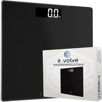 e.volve Personenwaage Digital - Schwarz - Präzisionswaage - Digitalwaage - Inkl. Batterien - Präzisionswaage - Waagen – Bild 2