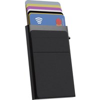 Nuvance - Kartenhalter ausziehbar - RFID-Schutz - Kartenhalter für Männer und Frauen - Kartenhalter Karten - Kreditkartenhalter - Schwarz – Bild 2