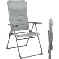 TRVLMORE Campingstuhl - 7 Positionen - Komfortabler Campingstuhl - 120 kg Belastbarkeit - Liegeposition - Klappstuhl - Klappstuhl - Grau – Bild 2