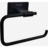 WITTS Toilettenpapierhalter - Selbstklebend / Kein Bohren - Toilettenpapierhalter - Schwarz – Bild 2