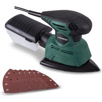 VONROC Multischleifer - Handschleifer - 130W - Mit Staubauffangbox & 6 Stück Schleifpapier – Bild 2