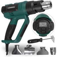 VONROC PRO Heißluftgebläse - 2000W - LCD-Anzeige - 650°C - 500L/min - Inkl. – Bild 2