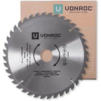 VONROC Sägeblatt - 210mm - 40 Zähne - für Holz - geeignet für Tischsägen und Kappsägen – Bild 2