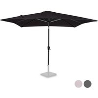 VONROC Premium Stick Sonnenschirm Rosolina 280x280cm - Inkl. Schutzhülle - Quadratischer Sonnenschirm - Neigbar - UV-beständiges Tuch - Schwarz – Bild 2
