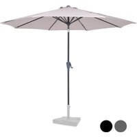 VONROC Premium Stick Sonnenschirm Recanati Ø300cm - Inkl. Schutzhülle - Runder Sonnenschirm - Neigbar - UV-beständiges Tuch - Beige – Bild 2