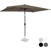 VONROC Premium Sonnenschirm Rapallo 200x300cm - Langlebiger Sonnenschirm - Neigbar - UV-beständiges Tuch - Taupe - Inkl. Schutzhülle – Bild 2