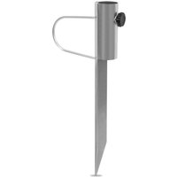 VONROC Bodenanker - Sonnenschirmhalter - 45cm - universell geeignet für Mastdurchmesser bis 38mm - Stahl verzinkt - auch für Wäschespinne geeignet – Bild 2