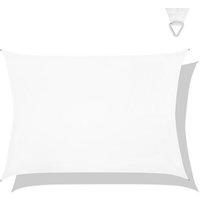 VONROC Premium Schattentuch - Tarp - Rechteck - 400x300 cm - Wasserabweisend - Weiß - Inkl. Aufbewahrungsbeutel und Befestigungsschnur – Bild 2