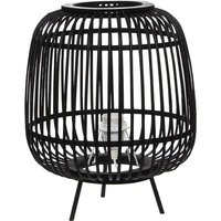 Mica Decorations Nimes Tischlampe - H37 x Ø29 cm - Bambus - Schwarz – Bild 2