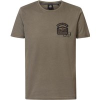 Petrol Industries - S - Artwork T-Shirt Palmetto - Herren - Braun – Bild 2