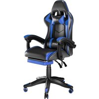 Avalo Gaming Chair - Game Chair - Ergonomischer Bürostuhl Verstellbar - Game Chair - Gaming Chair - Schwarz/Blau – Bild 2