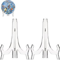 Air - Teller Standard - 2er Pack - Display - Transparent - Halter - Dekorative Teller - Bücher - Aufhänger - Teller - Gestell - Küchenschrank – Bild 2