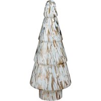 House of Seasons Weihnachtsdekoration Baum - H42 x Ø16 cm - Glas - Weiß – Bild 2