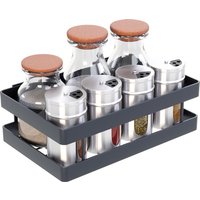 Noswo Kräutergestell hängend - Kräutergestell für Kräutertöpfe - Küchenregal hängend - 20 cm - Schwarz – Bild 2