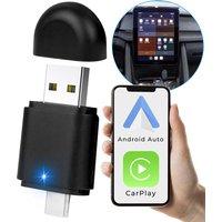 Nuvance - CarPlay Dongle - 2 in 1 USB & USB-C - Geeignet für Android & Apple - CarPlay Wireless - Car Dongle - Wireless CarPlay - USB Adapter – Bild 2