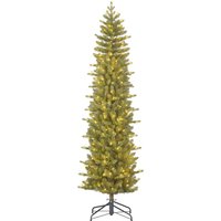 Black Box Trees Harma Schmaler Künstlicher Weihnachtsbaum mit LED-Lichtern - H185 x Ø63 cm - Grün – Bild 2